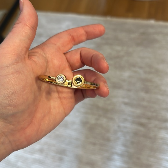 Kate Spade York Spot The Spade Bangle Bracelet with spade and diamond - Picture 13 of 16